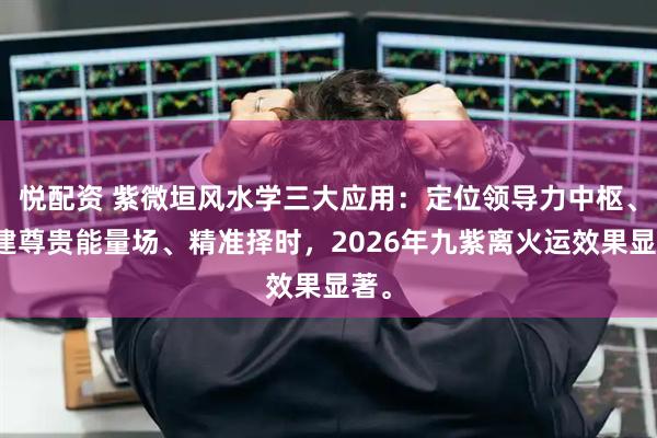 悦配资 紫微垣风水学三大应用：定位领导力中枢、构建尊贵能量场、精准择时，2026年九紫离火运效果显著。
