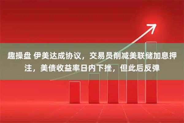 趣操盘 伊美达成协议，交易员削减美联储加息押注，美债收益率日内下挫，但此后反弹