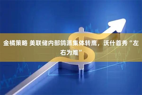 金橘策略 美联储内部鸽派集体转鹰，沃什首秀“左右为难”