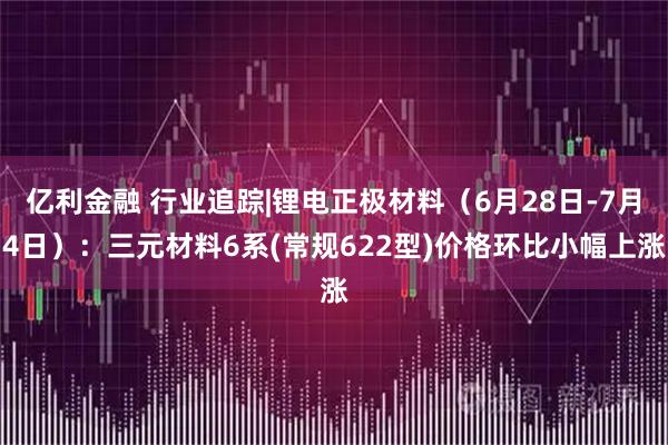 亿利金融 行业追踪|锂电正极材料(6月28日-7月4日):三元材料6系(常规622型)价格环比小幅上涨