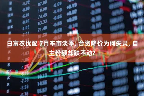 日富农优配 7月车市淡季, 合资降价为何失灵, 自主份额却跌不动?