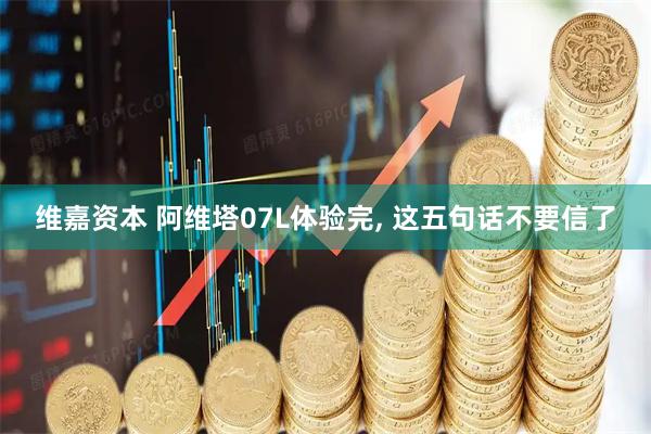 维嘉资本 阿维塔07L体验完, 这五句话不要信了